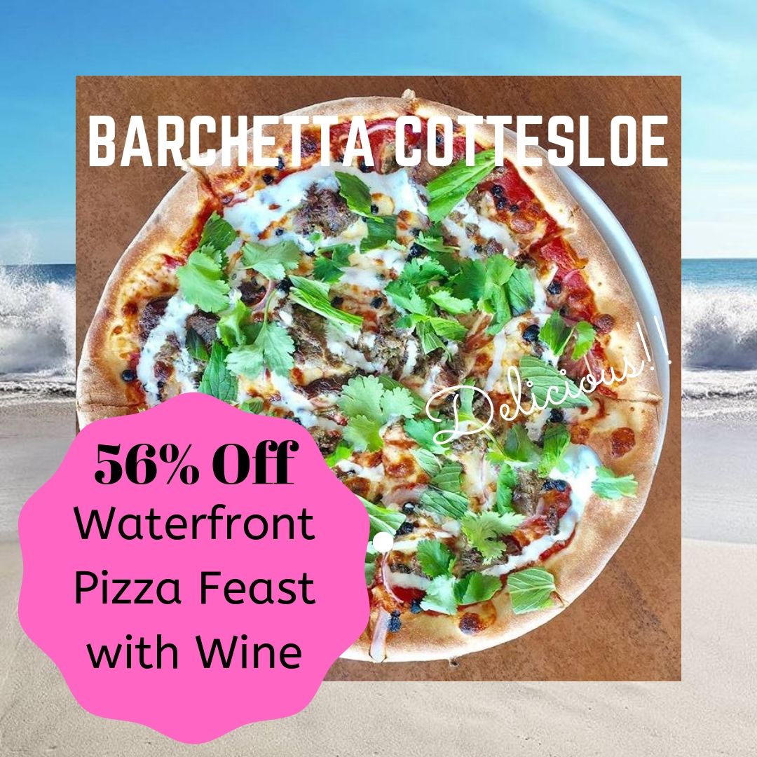 56% Off Waterfront Pizza Feast With Wine
